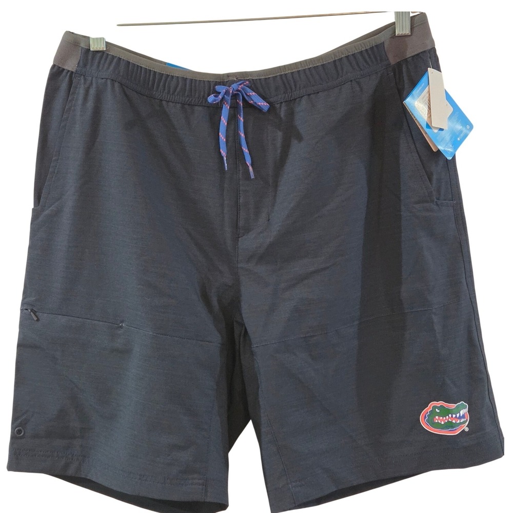 Columbia Florida Gators Twisted Creek Shorts Mens Large Navy Blue UPF 50
